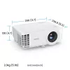 BenQ TH575i Standard-Throw projektor 3800 ANSI lúmenov DLP 1080p (1920x1080) 3D biely