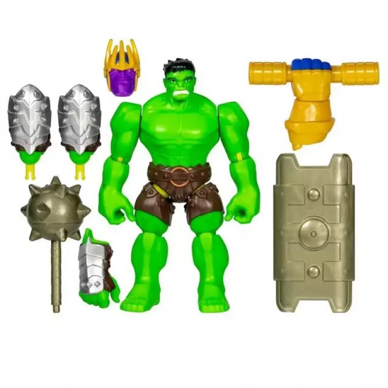 HASBRO Marvel MixMashers Avengers Hulk Mix-&-Match akčná figúrka, viacfarebná, pre deti od 4 rokov