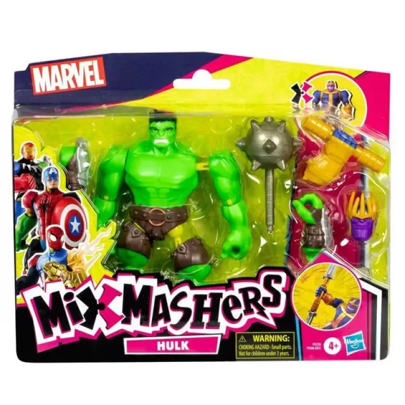 HASBRO Marvel MixMashers Avengers Hulk Mix-&-Match akčná figúrka, viacfarebná, pre deti od 4 rokov
