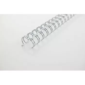 GBC WireBind viazacie chrbty 3:1 NO7 11 mm A4, strieborná, 3 listy, kov, A4, 1,1 cm, 266 mm