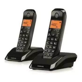 Motorola S12 Duo DECT telefón identifikácia volajúceho čierna