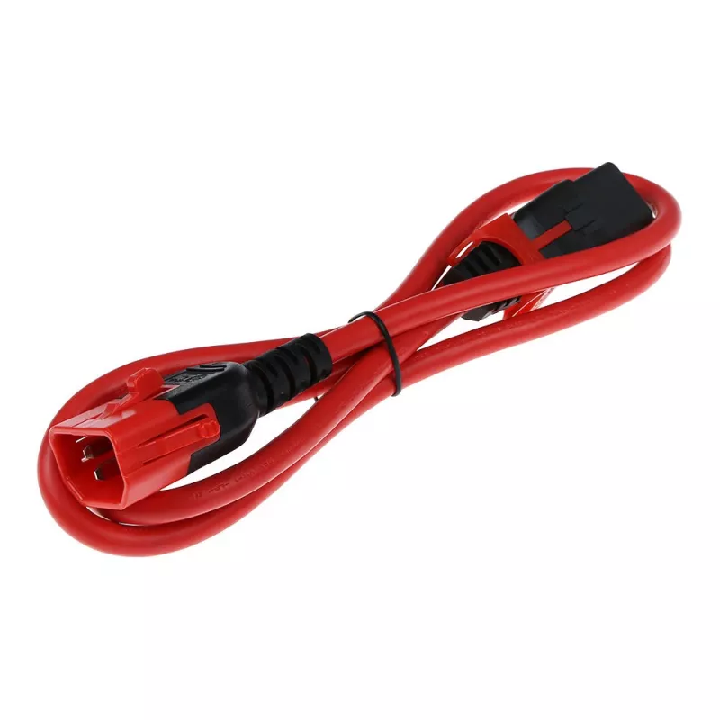 ACT napájací kábel C13 IEC Lock+ - C14 IEC Lock Dual Locking červený 0,50 m, PC3613