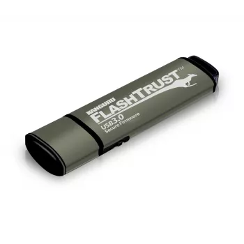 Kanguru FlashTrust™ USB 3.0 128 GB |bezpečná flash pamäť| bezpečný firmware | fyzický prepínač ochrany zápisu |ochrana pred BadUSB | spĺňa požiadavky NIST