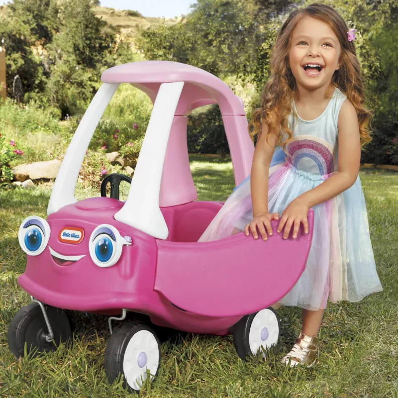 Little Tikes Cozy Coupe Princess, 1,5 roka, 4 kolesá, plast, modrá, ružová, biela