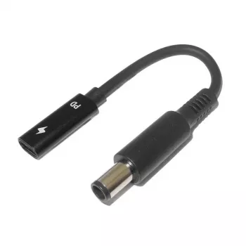 CoreParts MBXUSBC-CO0001 Kábel-zmena pohlavia USB C 7,4 x 5 mm čierny