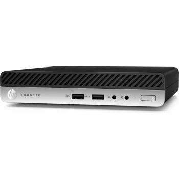 T1A HP ProDesk 400 G4 repasovaný Intel® Core™ i5 i5-8400T 8 GB DDR4-SDRAM 256 GB SSD Windows 10 Pro mini PC čierna, strieborná