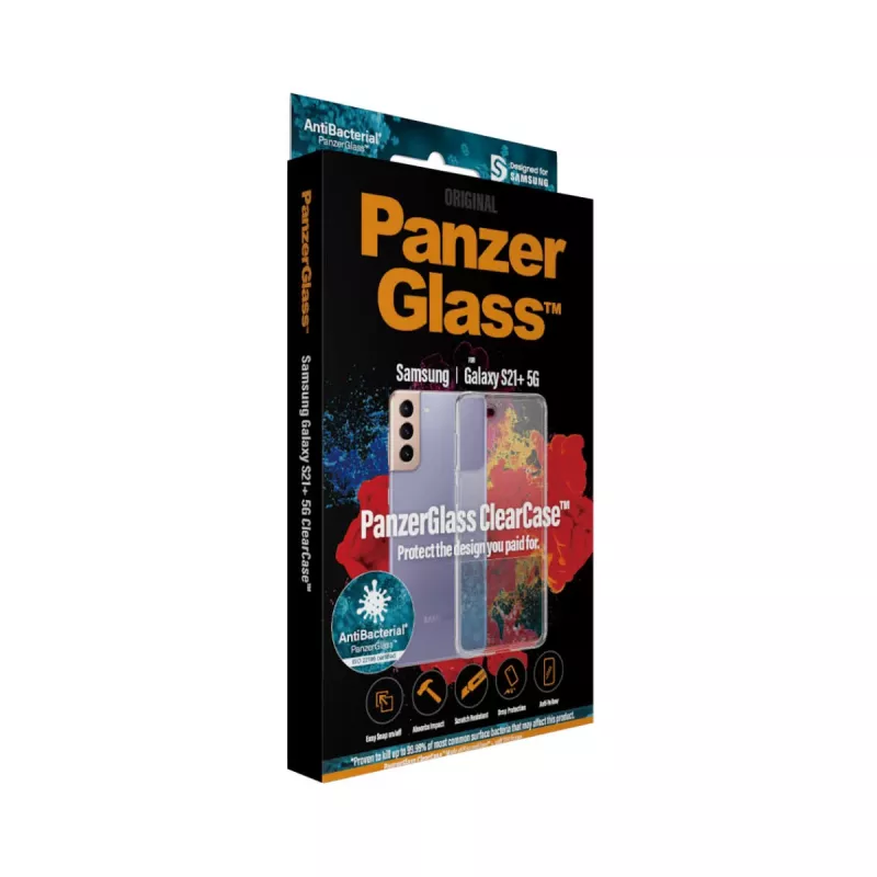 PanzerGlass ® ClearCase™ Samsung Galaxy S21 Plus 5G, kryt, Samsung, Samsung - Galaxy S21+, transparentný