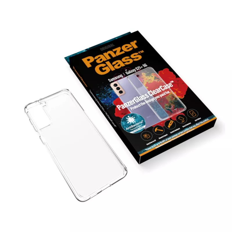 PanzerGlass ® ClearCase™ Samsung Galaxy S21 Plus 5G, kryt, Samsung, Samsung - Galaxy S21+, transparentný