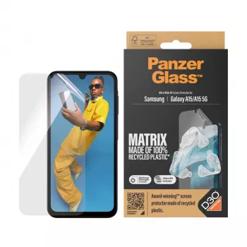 PanzerGlass ® ECO MATRIX ochrana displeja s D3O® Samsung Galaxy A15 | A15 5G | Ultra-Wide Fit s AlignerKit