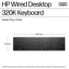 HP Wired Desktop 320K klávesnica Full-Size USB membránová čierna