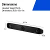 HP Poly Studio X52 All-In-One video bar, skupinový videokonferenčný systém, 4K Ultra HD, 30 fps, 95°, 5x, Android