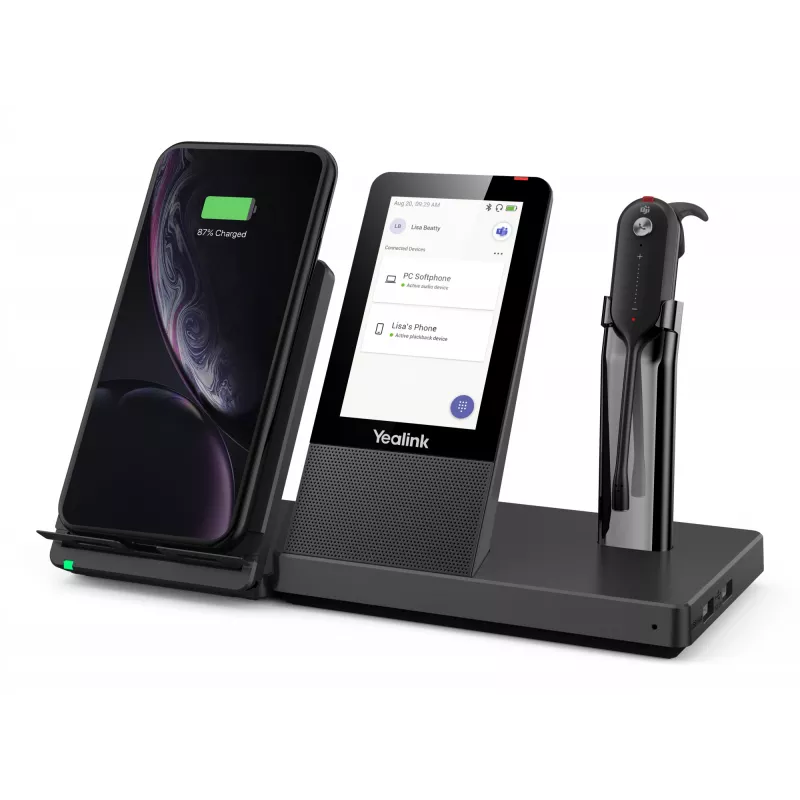Bezdrôtový DECT headset Yealink WH67 od Yealink – DECT rádiový headset pre hovory a UC