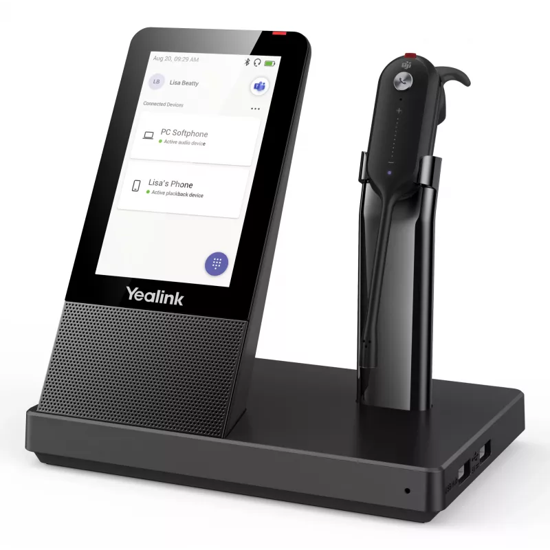 Bezdrôtový DECT headset Yealink WH67 od Yealink – DECT rádiový headset pre hovory a UC