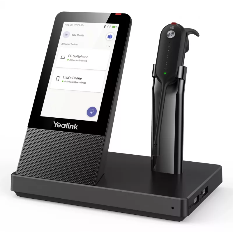 Bezdrôtový DECT headset Yealink WH67 od Yealink – DECT rádiový headset pre hovory a UC