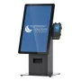 Kiosk set Ergonomic Solutions SpacePole Mini Kiosk na pult čierny kov