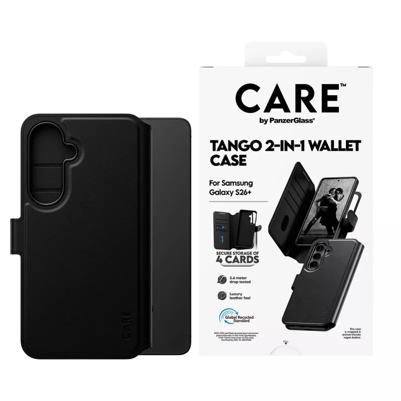 PanzerGlass CARE™ by ® Tango 2-in-1 puzdro s peňaženkou s Qi Samsung Galaxy S26+
