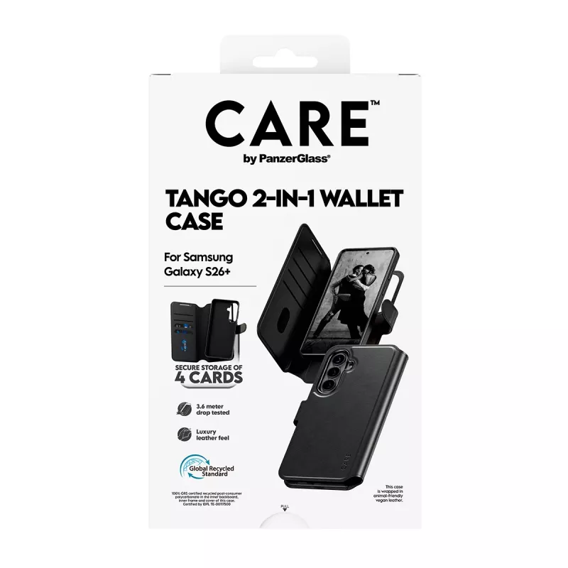 PanzerGlass CARE™ by ® Tango 2-in-1 puzdro s peňaženkou s Qi Samsung Galaxy S26+