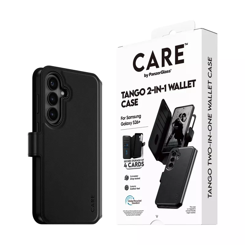 PanzerGlass CARE™ by ® Tango 2-in-1 puzdro s peňaženkou s Qi Samsung Galaxy S26+