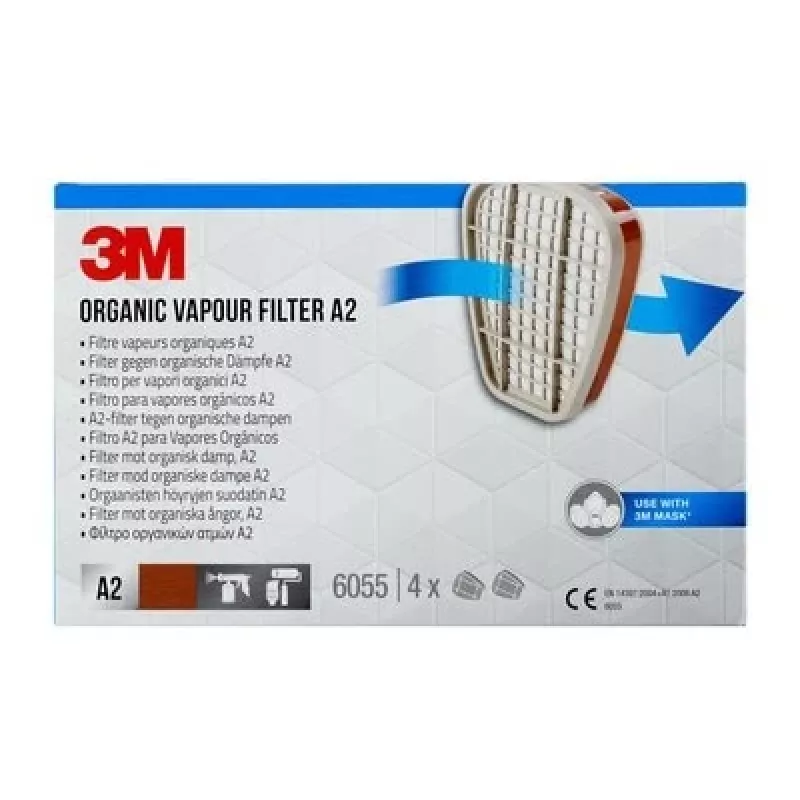 3M 6055 A2 Filter proti organickým výparom, 1 pár