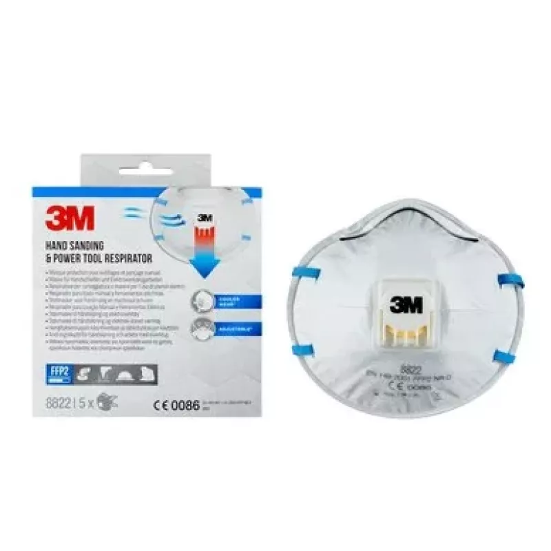 3M Cool Flow 8822 FFP2 NR D Jednorazové respirátory, 5 ks (8822PRO5)