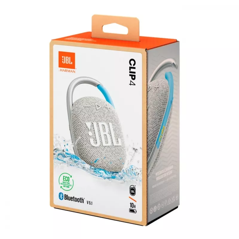 JBL Clip 4 Eco stereo prenosný reproduktor modrá, biela 5 W