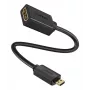 Ugreen 20134 HDMI kábel 0,2 m HDMI typ D (Micro) HDMI typ A (Standard) čierny