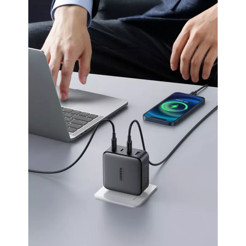 Nabíjačka Ugreen Nexode 100W GaN USB-C USB-A rýchle nabíjanie 3 porty