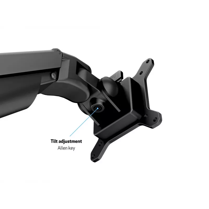 Multibrackets M VESA Gas Lift Arm držiak na stôl alebo stenu Basic čierna svorka/prevlečná montáž 10 kg