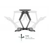 Nástenný držiak MULTIBRACKETS M VESA Flexarm Full Motion Dual 400x400 pre 40–70 palcové obrazovky, 45 kg, čierny