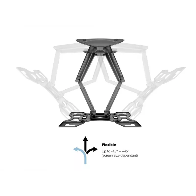 Nástenný držiak MULTIBRACKETS M VESA Flexarm Full Motion Dual 400x400 pre 40–70 palcové obrazovky, 45 kg, čierny