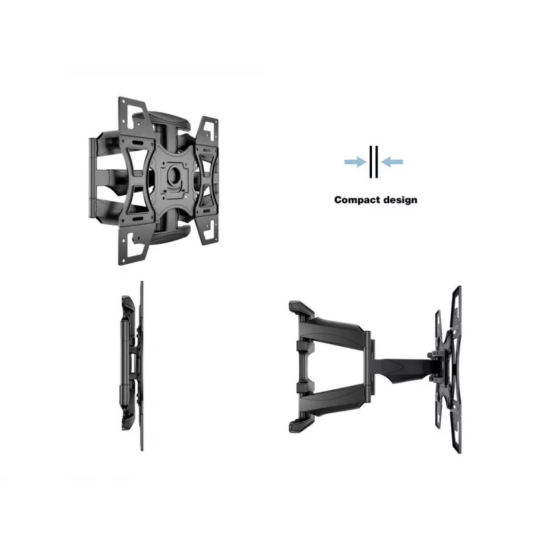 Nástenný držiak MULTIBRACKETS M VESA Flexarm Full Motion Dual 400x400 pre 40–70 palcové obrazovky, 45 kg, čierny