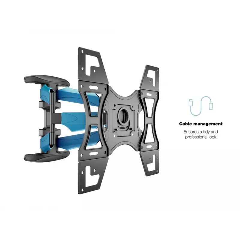 Nástenný držiak MULTIBRACKETS M VESA Flexarm Full Motion Dual 400x400 pre 40–70 palcové obrazovky, 45 kg, čierny