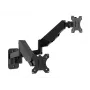 Multibrackets M držiak monitora na stenu Basic Dual 16 kg 17-32 palcov čierny