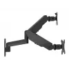 Multibrackets M držiak monitora na stenu Basic Dual 16 kg 17-32 palcov čierny