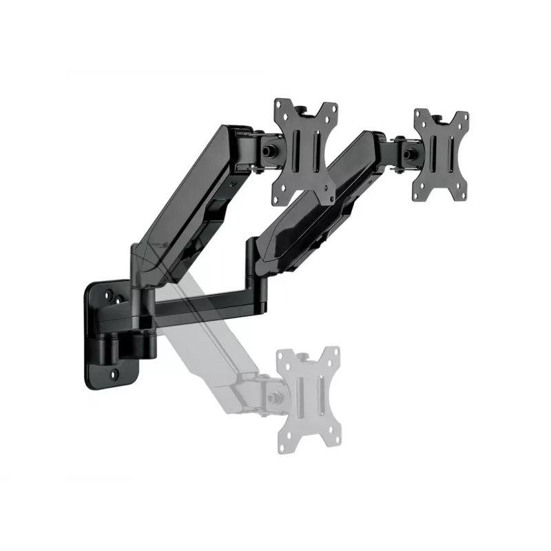 Multibrackets M držiak monitora na stenu Basic Dual 16 kg 17-32 palcov čierny