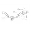Multibrackets M držiak monitora na stenu Basic Dual 16 kg 17-32 palcov čierny