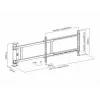 Multibrackets M motorizovaný otočný držiak X-Large 50 kg 170° čierny