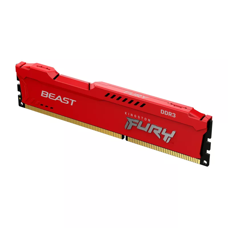 Kingston Technology FURY Beast, 8 GB, 1 X 8 GB, DDR3, 1866 MHz, 240-pin DIMM, červená