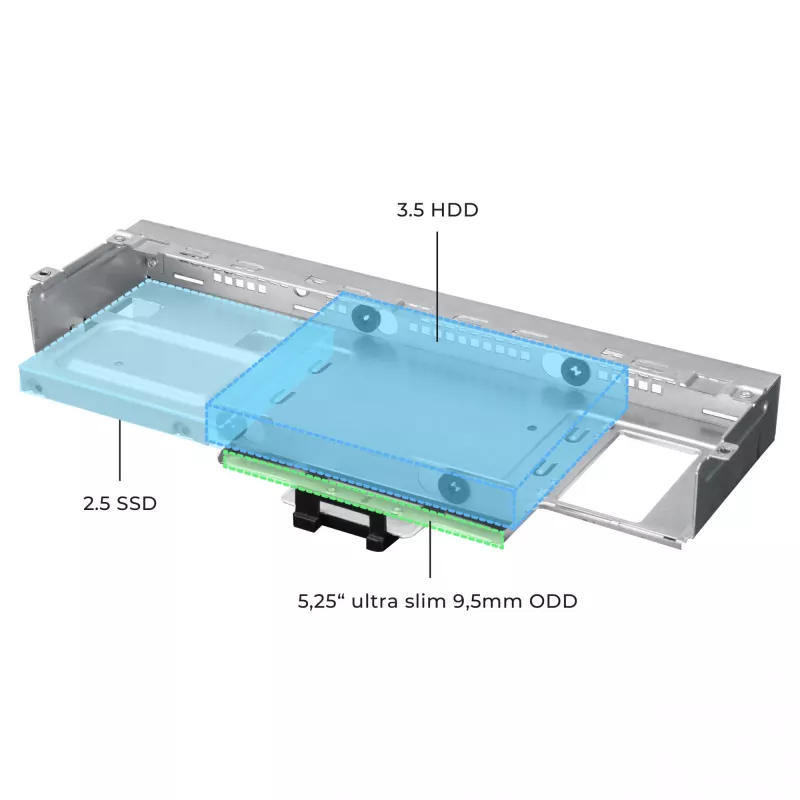 Počítačová skriňa CHIEFTEC DT-10B-300 Small Form Factor (SFF) čierna s 300 W TFX napájacím zdrojom