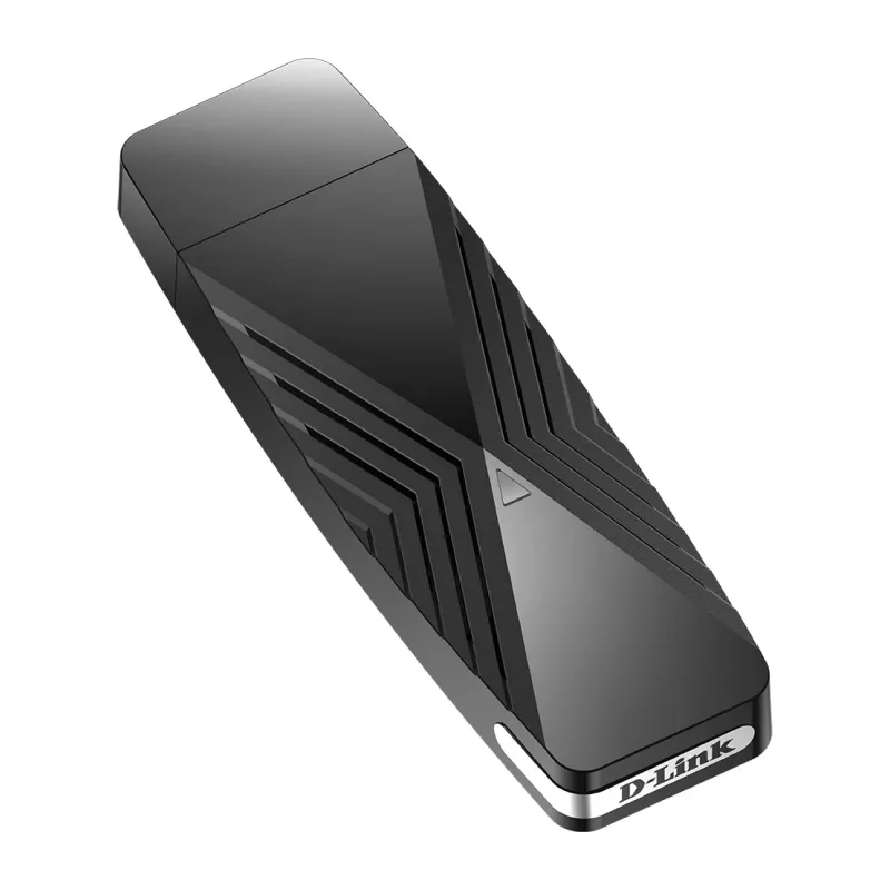 D-Link AX1800 Wi-Fi USB adaptér, Wireless, USB, WLAN, Wi-Fi 6 (802.11ax), 1800 Mbit/s, čierny