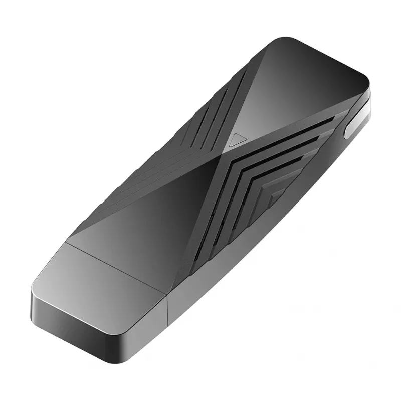 D-Link AX1800 Wi-Fi USB adaptér, Wireless, USB, WLAN, Wi-Fi 6 (802.11ax), 1800 Mbit/s, čierny