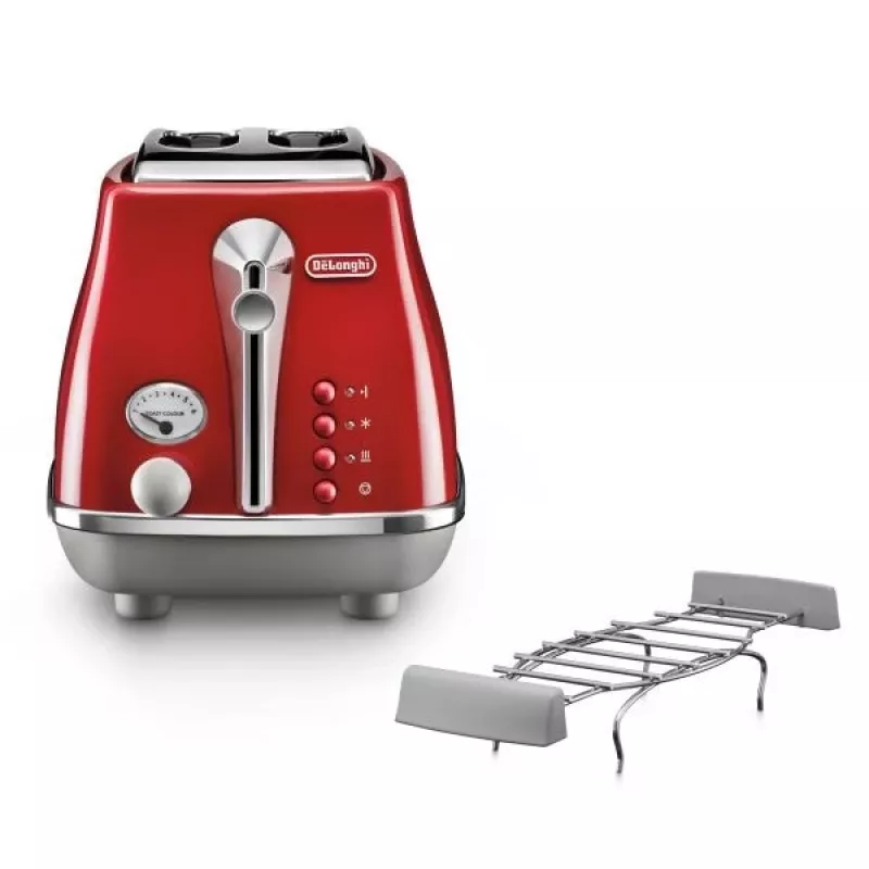 De’Longhi Icona Capitals 6 2 plátky 900 W červená
