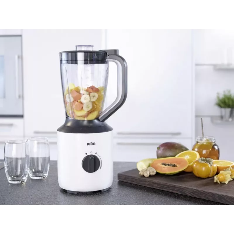 Braun PowerBlend 3 1,5 L Stolový mixér 800 W čierna, biela