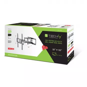 Techly ICA-PLB 344STY TV držiak/stojan 139,7 cm (55 palcov) čierna