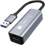 Techly IDATA USB-ETGIGA-AA Dokovacia stanica/port replikátor pre notebook Káblová USB 3.2 Gen 1 (3.1 Gen 1) Type-A čierna, strieborná