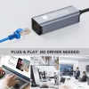 Techly IDATA USB-ETGIGA-AA Dokovacia stanica/port replikátor pre notebook Káblová USB 3.2 Gen 1 (3.1 Gen 1) Type-A čierna, strieborná