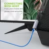 Techly IDATA USB-ETGIGA-AA Dokovacia stanica/port replikátor pre notebook Káblová USB 3.2 Gen 1 (3.1 Gen 1) Type-A čierna, strieborná