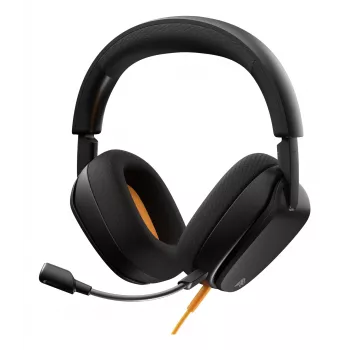 Glorious Gaming Glorious GHS Eternal - stereo herný headset pre PC, PS5, PS4, Xbox, Switch - špeciálne ladené uhlové meniče, nastaviteľný, krištáľovo čistý odnímateľný mikrofón, 3,5 mm - robustný, pohodlie na celý deň a noc - čierna