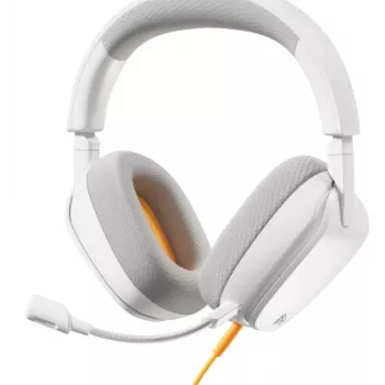 Glorious Gaming Glorious GHS Eternal - stereo herný headset pre PC, PS5, PS4, Xbox, Switch - špeciálne ladené uhlové meniče, nastaviteľný, krištáľovo čistý odnímateľný mikrofón, 3,5 mm - odolný, pohodlie na celý deň a noc - biela