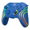 Káblový a bezdrôtový gamepad Turtle Beach Afterglow Wave Blue pre Nintendo Switch 2 – Bluetooth/USB-C, RGB, integrovaná 20-hodinová batéria, 3 m kábel